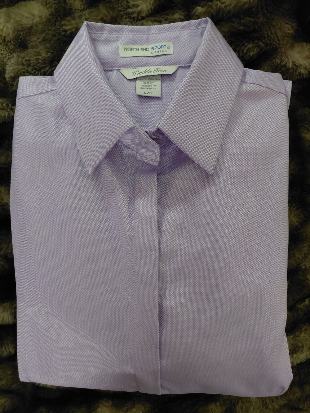 Women’s Lavender Button-Down Shirt by North End Sport